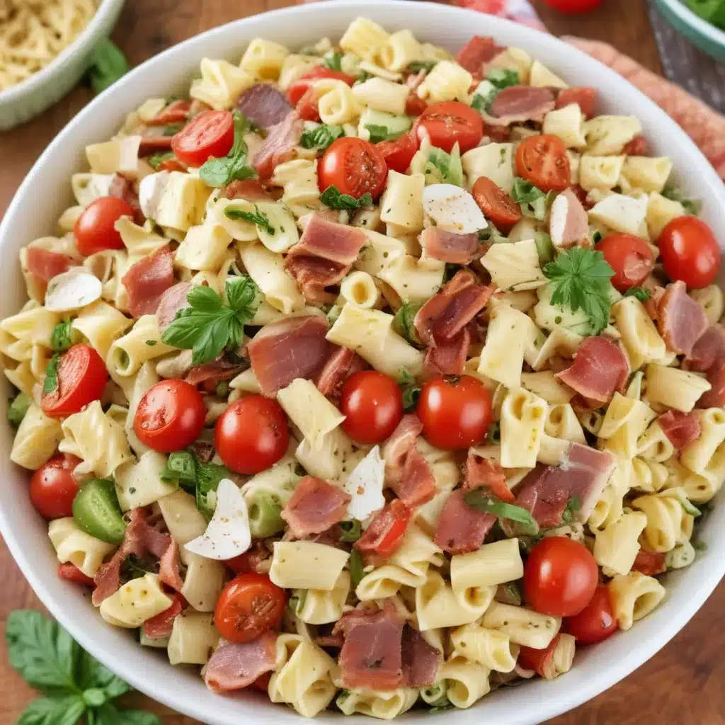 BLT Pasta Salad with Bacon and Tomatoes