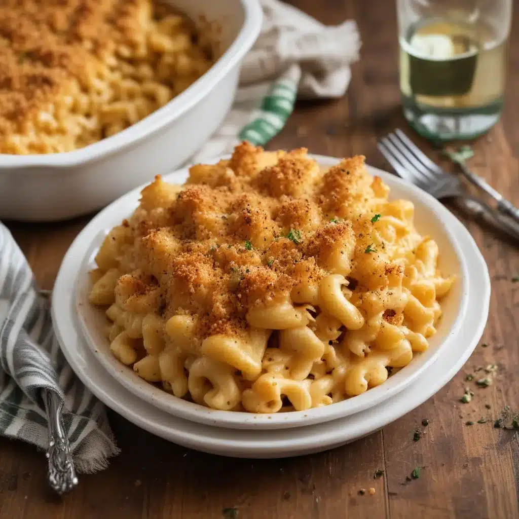 Baked Mac & Cheese with Crispy Breadcrumbs