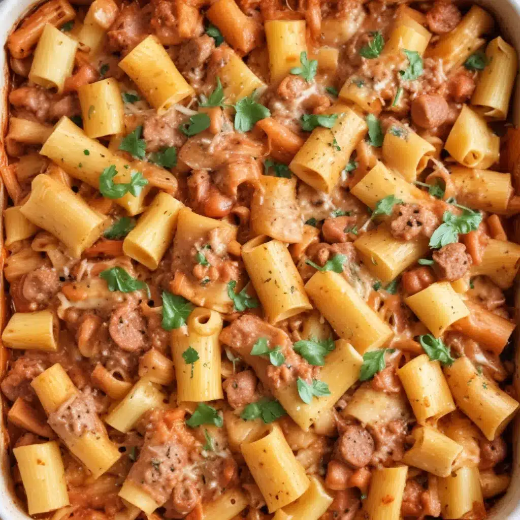 Baked Rigatoni With Sausage and Peppers