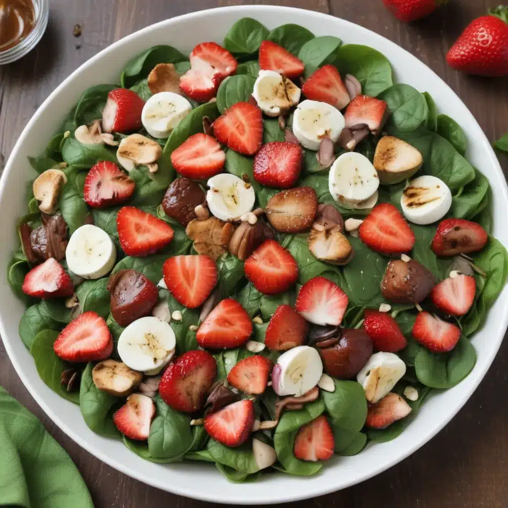 Balsamic Strawberry Spinach Salad