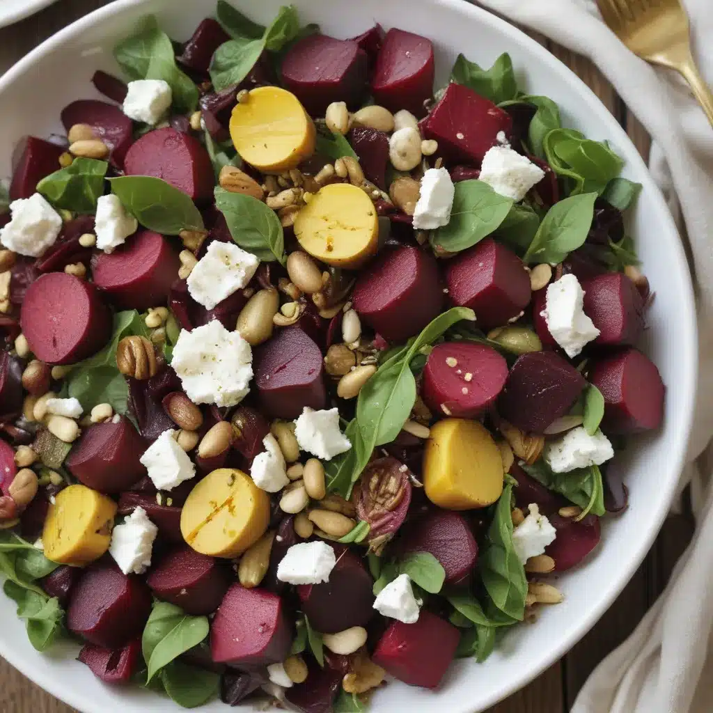 Beet, Goat Cheese and Pistachio Salad