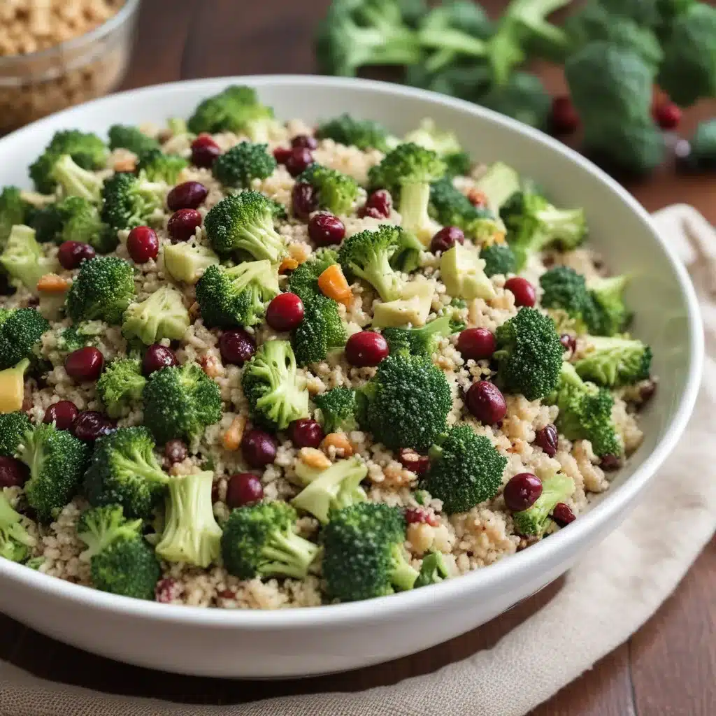 Broccoli and Cranberry Quinoa Salad