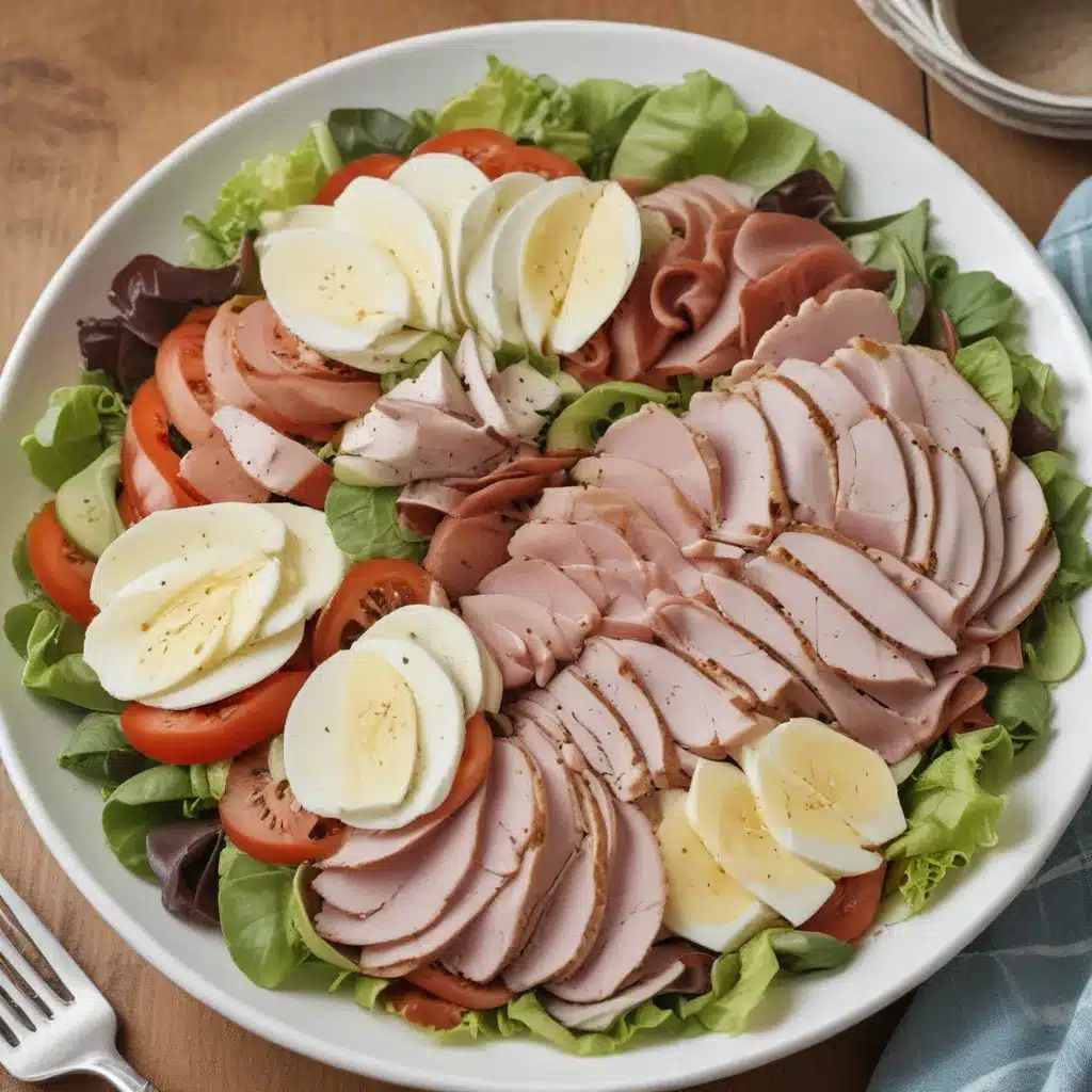 Chefs Salad with Ham, Turkey and Cheese