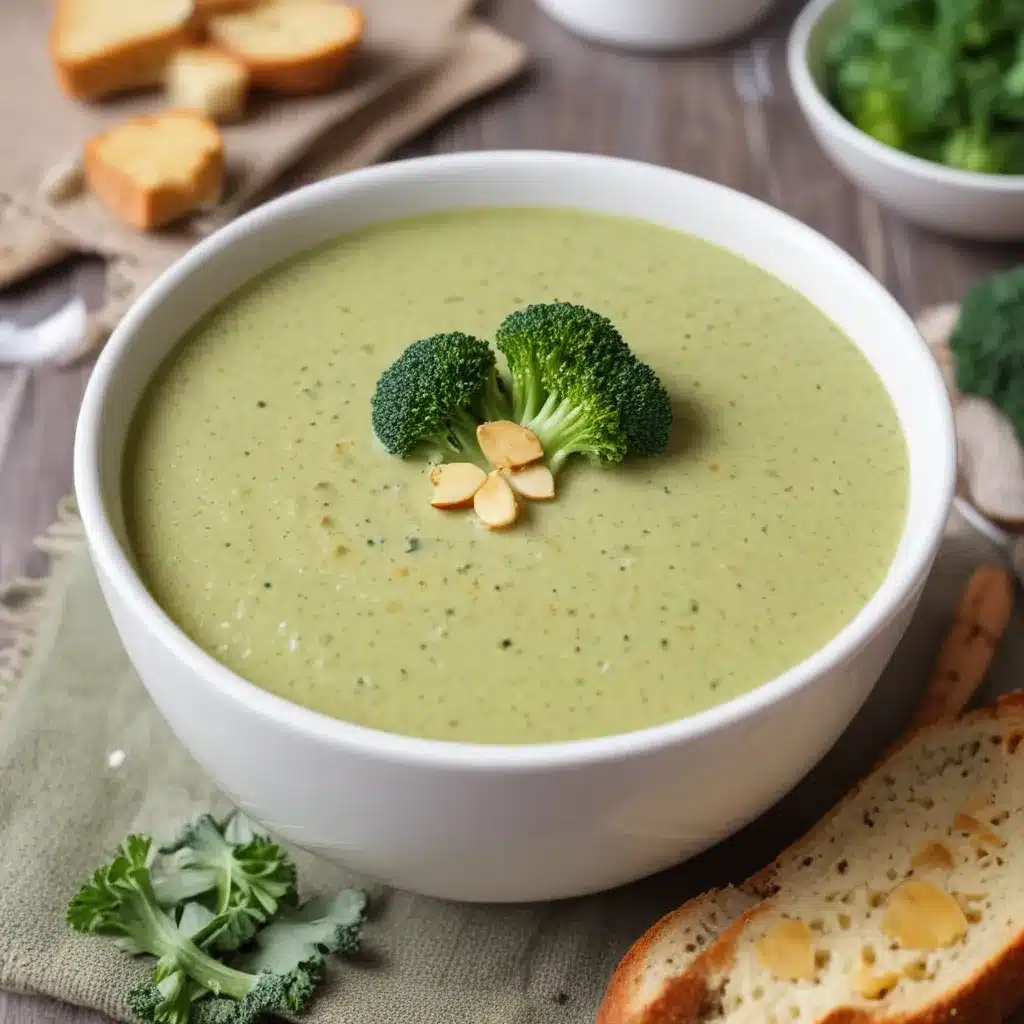Creamy Broccoli Almond Soup