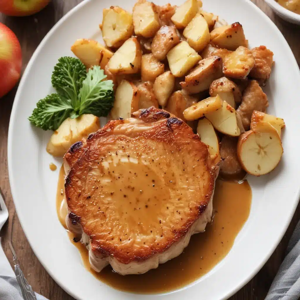 Crispy Pork Chops With Apple Pan Sauce