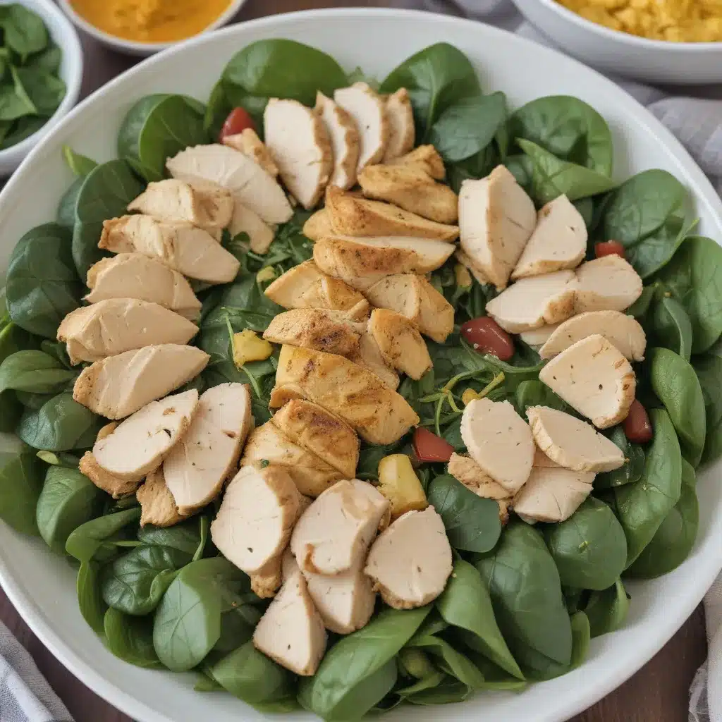 Curry Chicken Spinach Salad