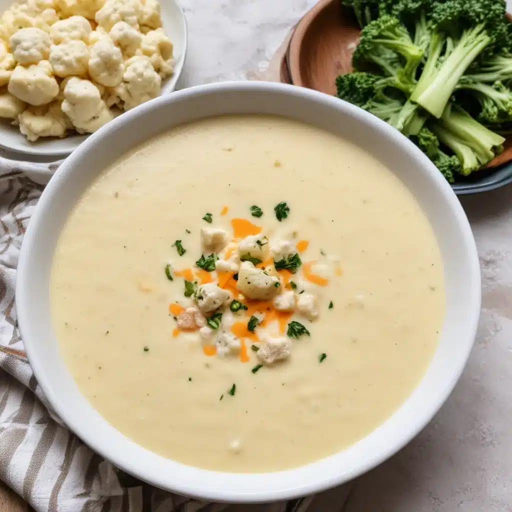Easy Cheesy Cauliflower Soup