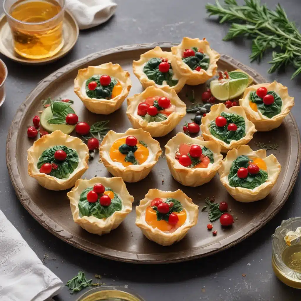 Festive Phyllo Cup Appetizers