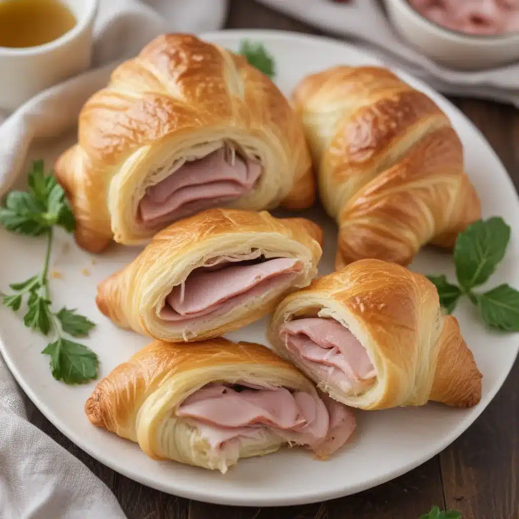 Ham and Cheese Stuffed Croissants