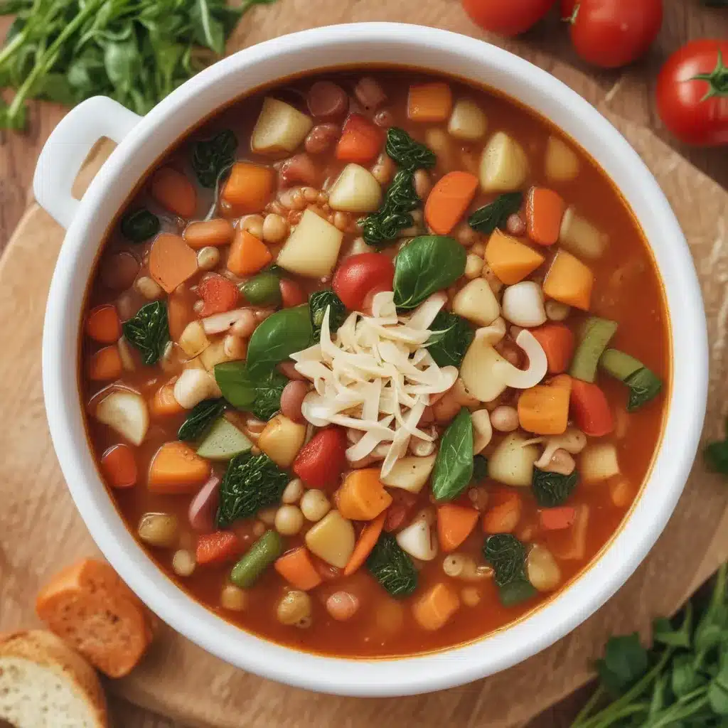 Minestrone Soup with Lots of Fresh Veggies