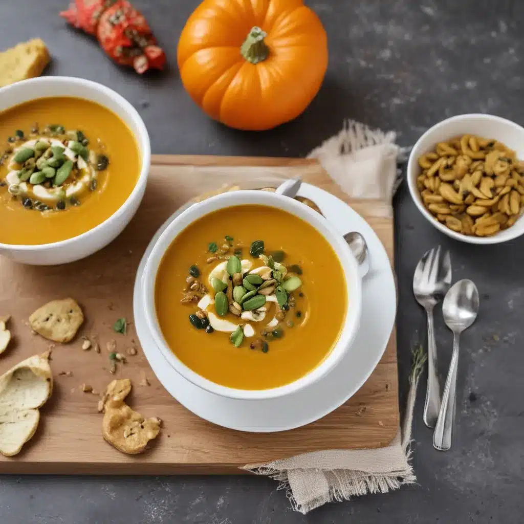 Pumpkin Maple Soup with Pepitas
