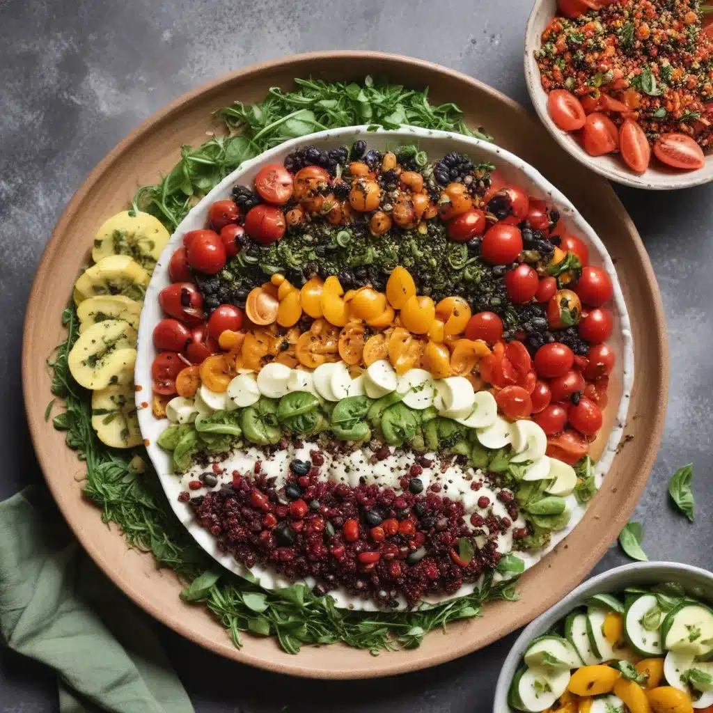 Rainbow Quinoa Caprese Salad