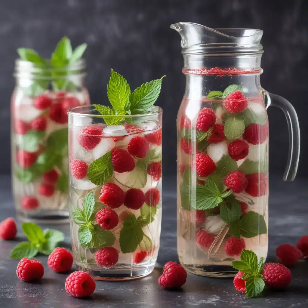 Raspberry Mint Infused Water