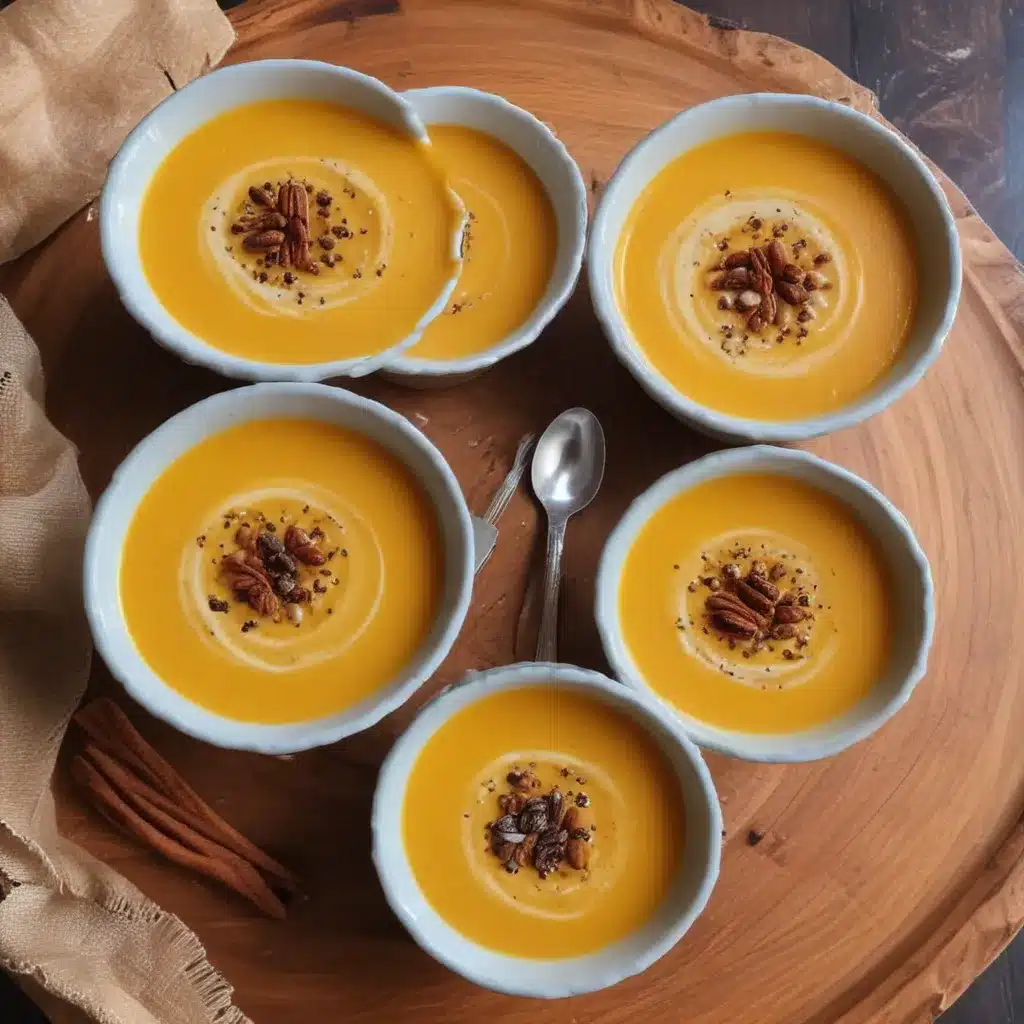 Roasted Butternut Squash Soup with Cinnamon and Nutmeg