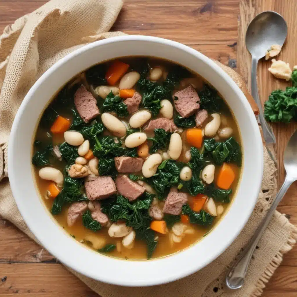 Sausage & Kale Soup with White Beans