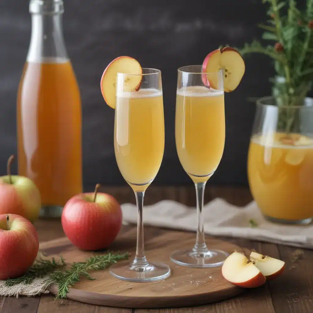 Sparkling Apple Cider Mimosa