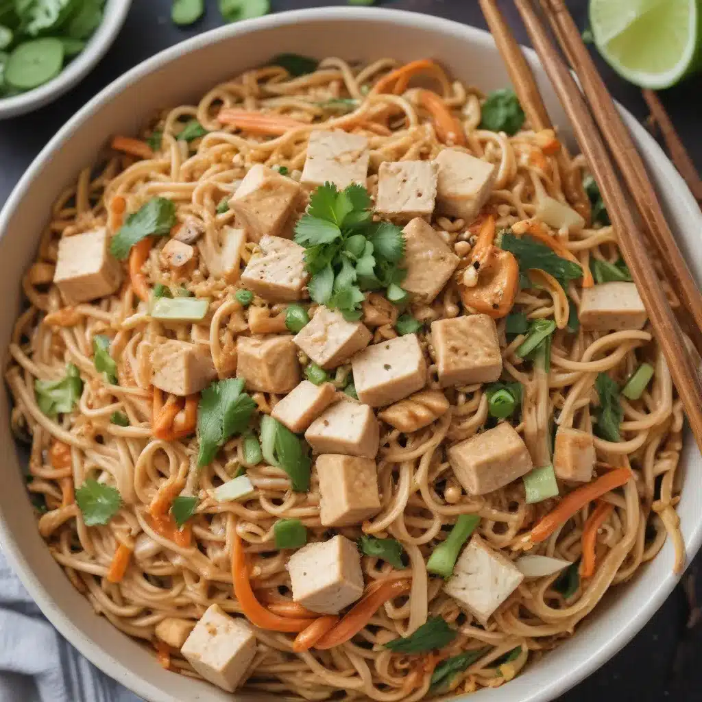 Spicy Peanut Noodles With Tofu