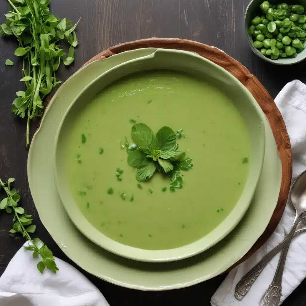 Spring Pea Soup with Mint