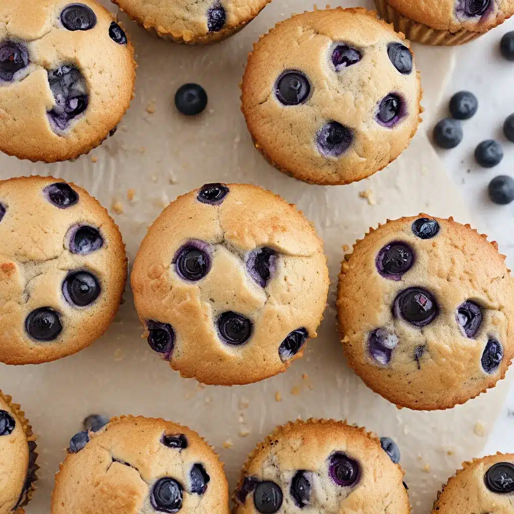 Almond Flour Blueberry Breakfast Muffins