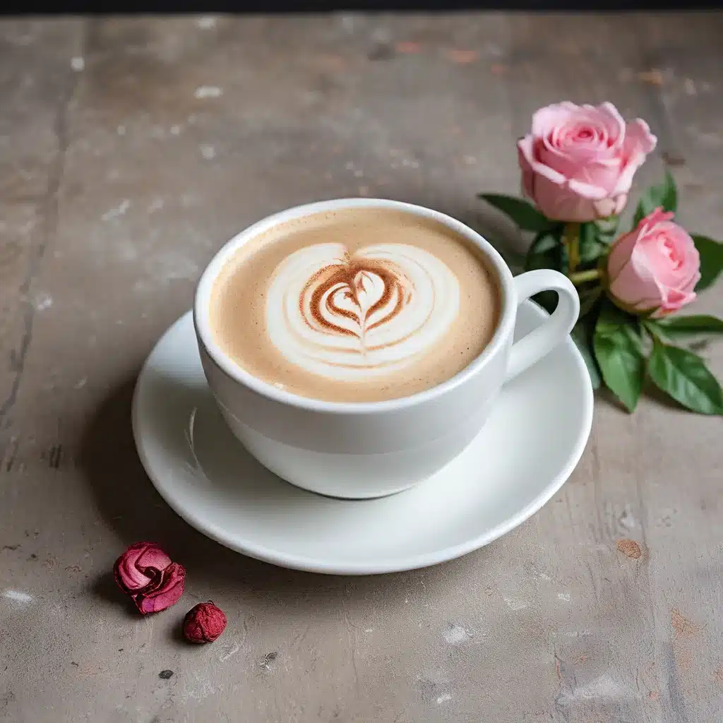 Aromatic Rose and Cardamom Infused Latte