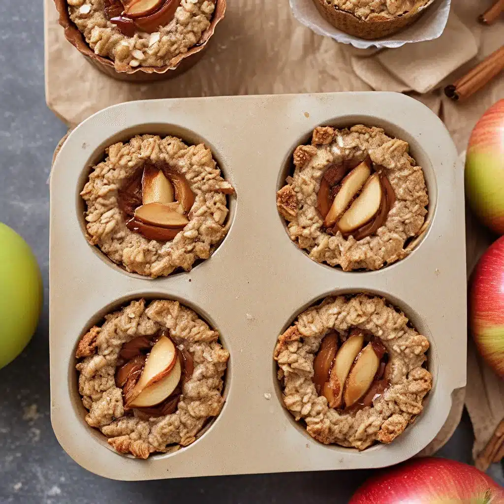 Baked Oatmeal Cups with Apples and Cinnamon
