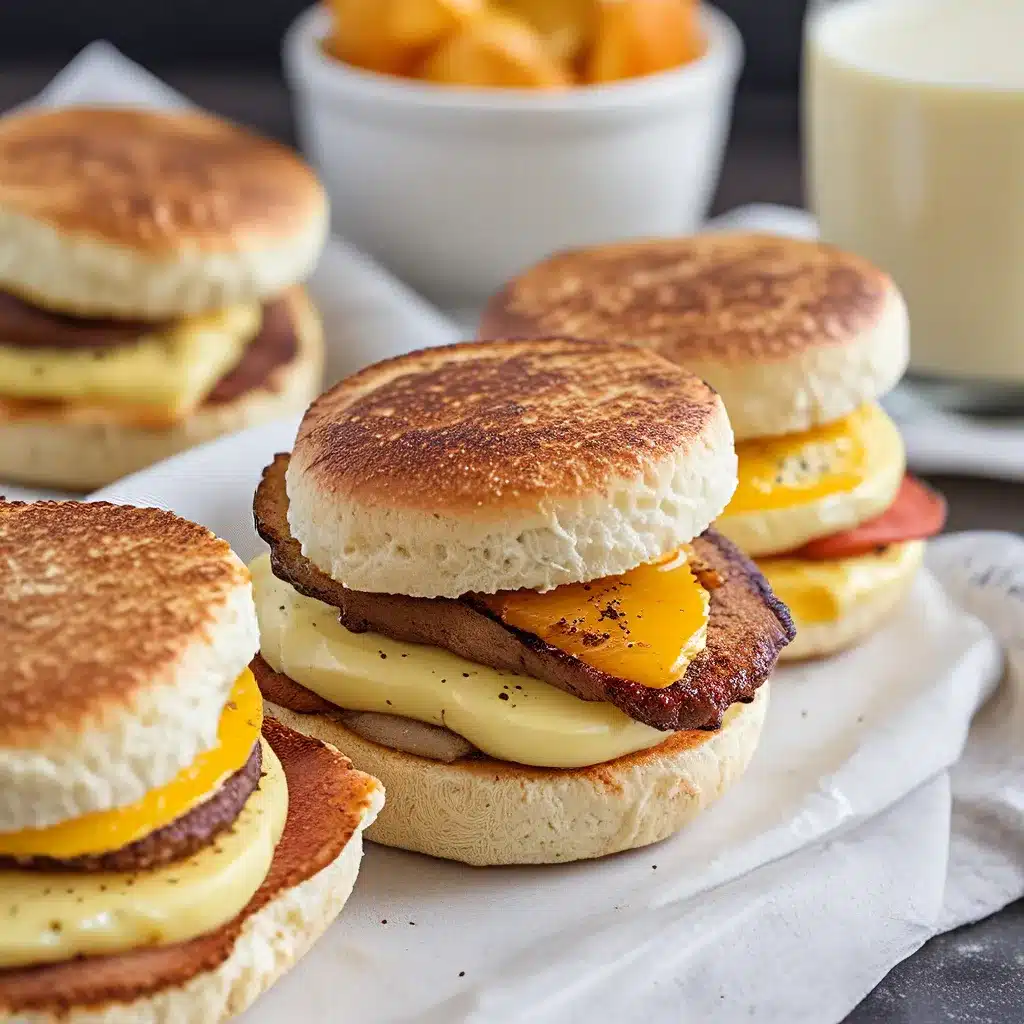 Homemade English Muffin Breakfast Sandwiches