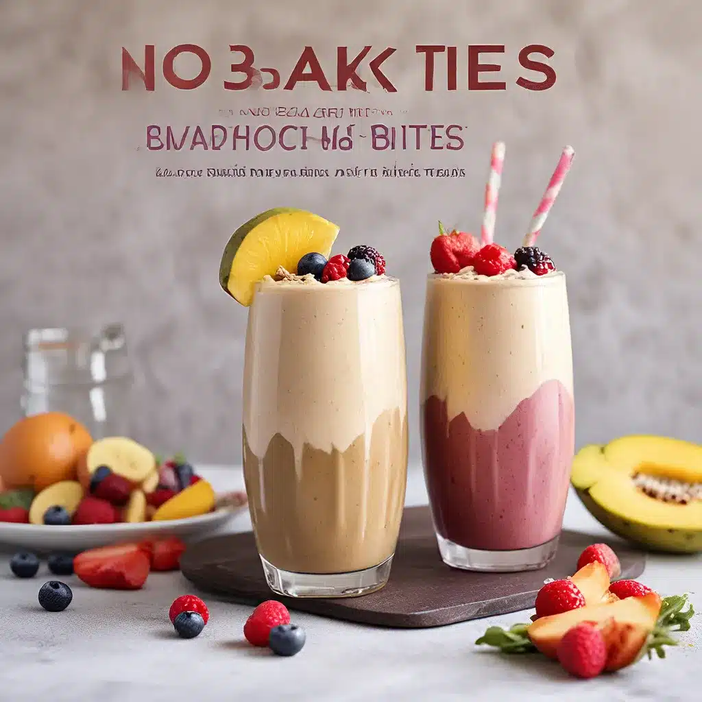 No-Bake Bites: Smoothies, Shakes, and Drink-Inspired Treats