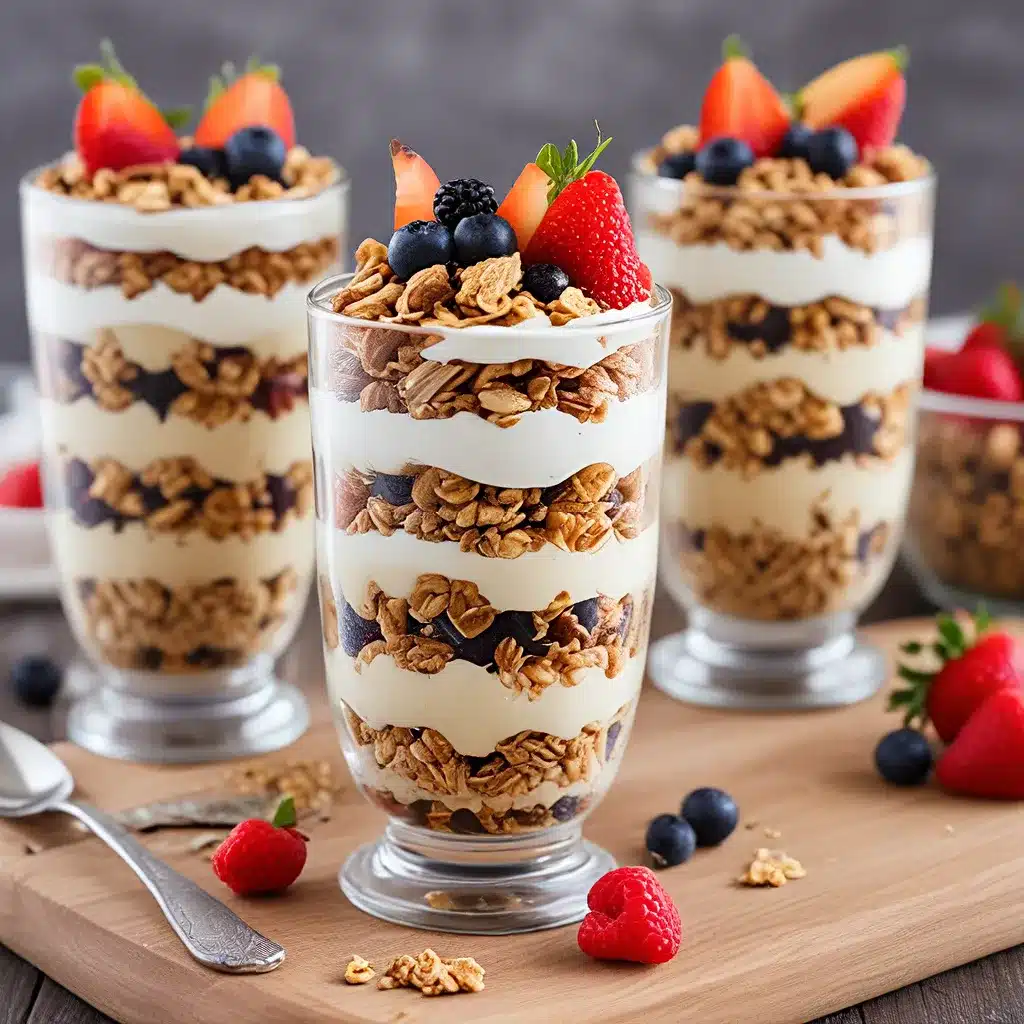 Nutty Granola Parfaits with Fruit