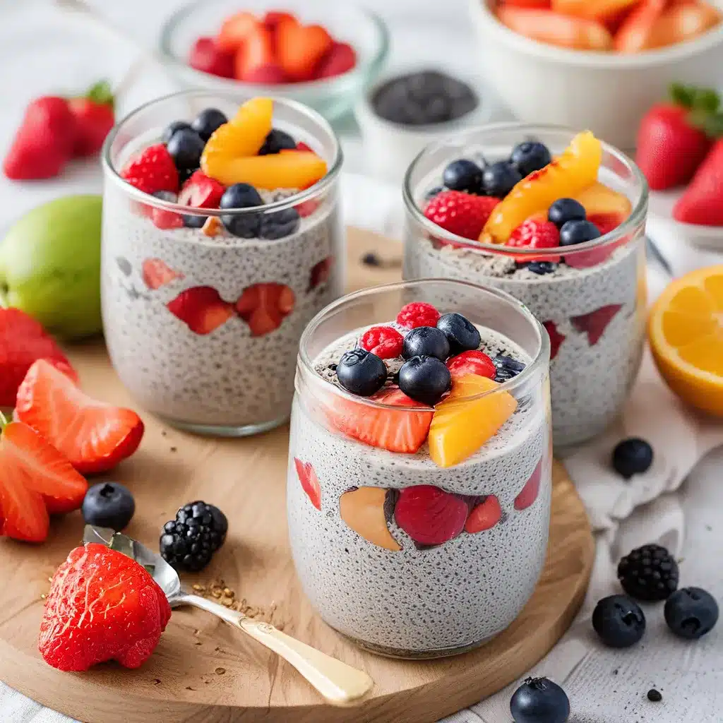 Overnight Chia Seed Pudding with Fresh Fruit