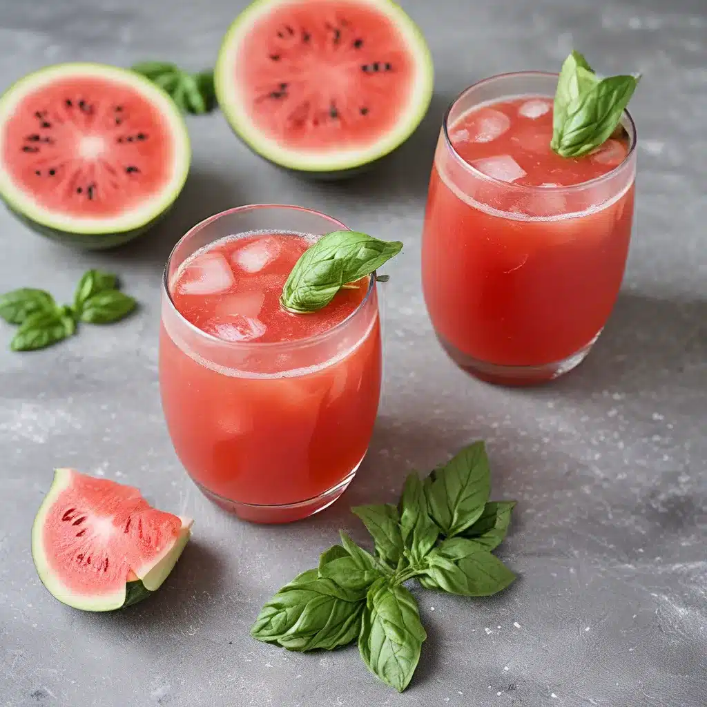 Refreshing Watermelon Basil Agua Fresca