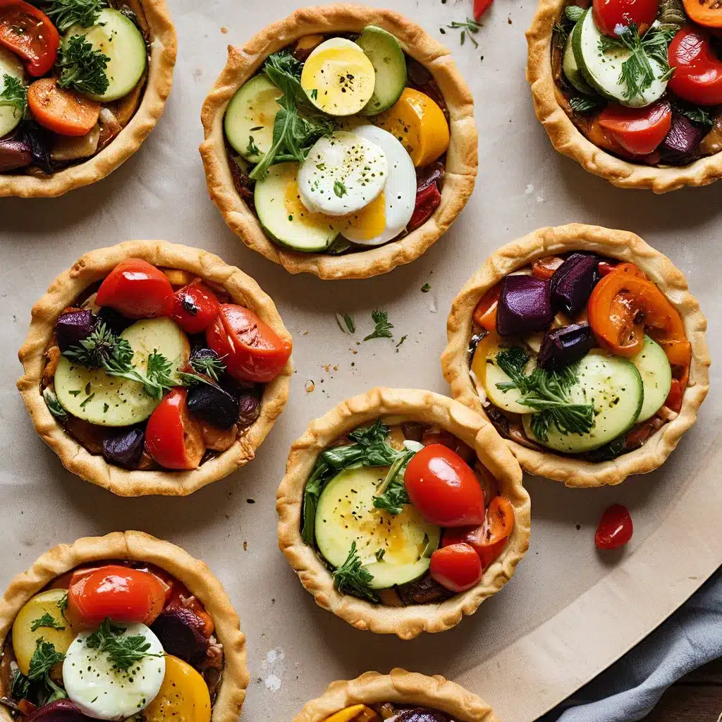 Savory Breakfast Tartlets with Roasted Vegetables