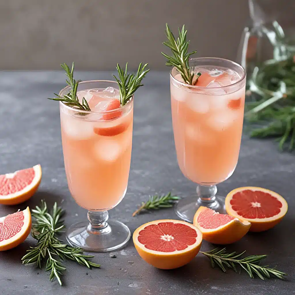 Zesty Grapefruit and Rosemary Spritz